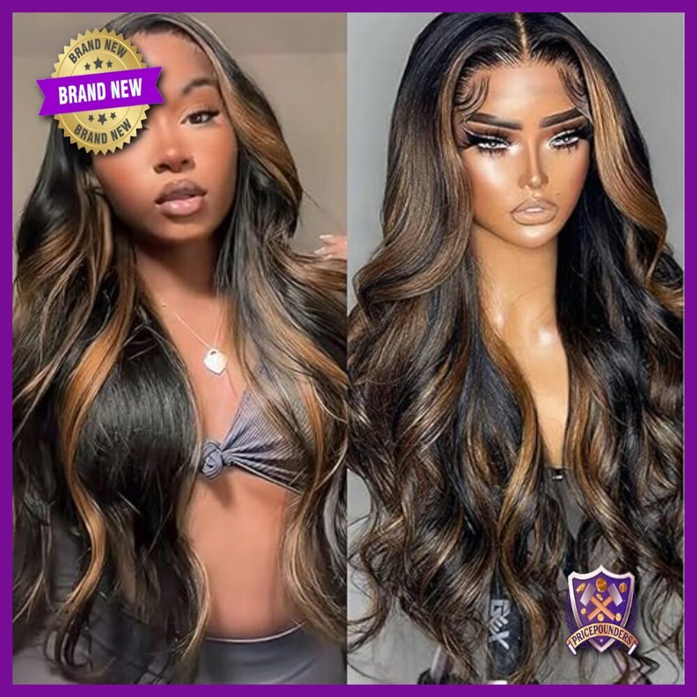26 Inch Human Hair Lace Front Wig 180% Density Body Wave Pre-Plucked